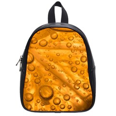 Lime Water Bubbles Macro Light Detail Background School Bag (Small)