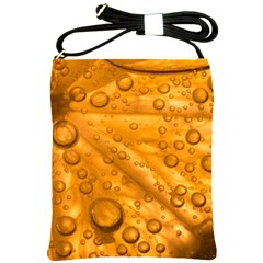 Lime Water Bubbles Macro Light Detail Background Shoulder Sling Bag