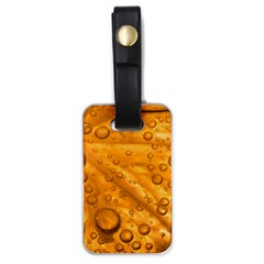 Lime Water Bubbles Macro Light Detail Background Luggage Tag (one side)