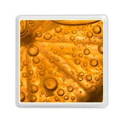 Lime Water Bubbles Macro Light Detail Background Memory Card Reader (Square)