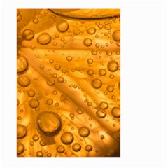 Lime Water Bubbles Macro Light Detail Background Large Garden Flag (Two Sides)