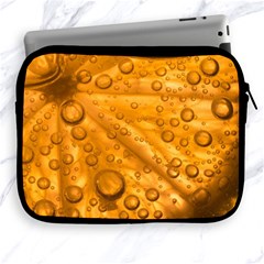 Lime Water Bubbles Macro Light Detail Background Apple Ipad 2/3/4 Zipper Cases by Mog4mog4