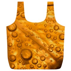 Lime Water Bubbles Macro Light Detail Background Full Print Recycle Bag (XL)