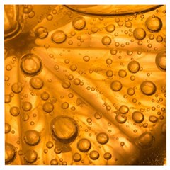 Lime Water Bubbles Macro Light Detail Background Wooden Puzzle Square