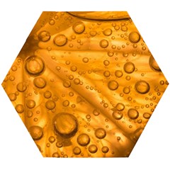 Lime Water Bubbles Macro Light Detail Background Wooden Puzzle Hexagon by Mog4mog4