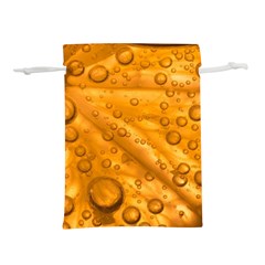 Lime Water Bubbles Macro Light Detail Background Lightweight Drawstring Pouch (S)