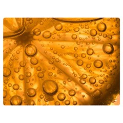 Lime Water Bubbles Macro Light Detail Background Premium Plush Fleece Blanket (Extra Small)