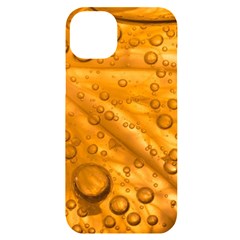 Lime Water Bubbles Macro Light Detail Background Iphone 14 Plus Black Uv Print Case by Mog4mog4