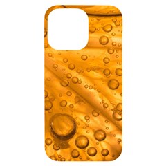 Lime Water Bubbles Macro Light Detail Background Iphone 14 Pro Max Black Uv Print Case by Mog4mog4