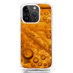 Lime Water Bubbles Macro Light Detail Background Iphone 14 Pro Tpu Uv Print Case by Mog4mog4