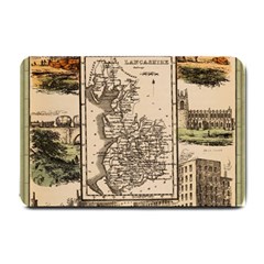 Antique Map Railway Lines Railway Train Char Small Doormat by Mog4mog4