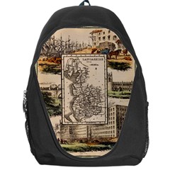 Antique Map Railway Lines Railway Train Char Backpack Bag by Mog4mog4