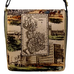 Antique Map Railway Lines Railway Train Char Flap Closure Messenger Bag (s) by Mog4mog4