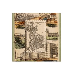 Antique Map Railway Lines Railway Train Char Satin Bandana Scarf 22  X 22  by Mog4mog4