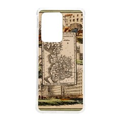 Antique Map Railway Lines Railway Train Char Samsung Galaxy S20 Ultra 6 9 Inch Tpu Uv Case