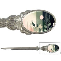 Spring Floral Plants Foliage Minimal Minimalist Letter Opener by Mog4mog4