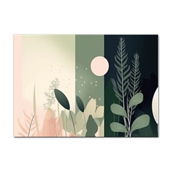 Spring Floral Plants Foliage Minimal Minimalist Sticker A4 (10 Pack) by Mog4mog4