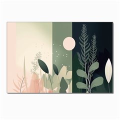 Spring Floral Plants Foliage Minimal Minimalist Postcard 4 x 6  (pkg Of 10) by Mog4mog4