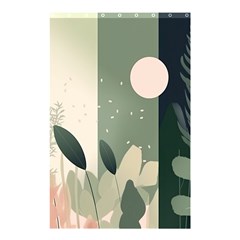 Spring Floral Plants Foliage Minimal Minimalist Shower Curtain 48  X 72  (small)  by Mog4mog4