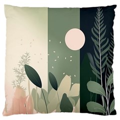 Spring Floral Plants Foliage Minimal Minimalist Standard Premium Plush Fleece Cushion Case (one Side) by Mog4mog4