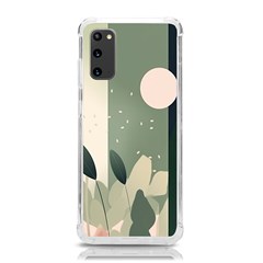 Spring Floral Plants Foliage Minimal Minimalist Samsung Galaxy S20 6 2 Inch Tpu Uv Case by Mog4mog4