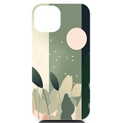 Spring Floral Plants Foliage Minimal Minimalist Iphone 14 Black Uv Print Case by Mog4mog4