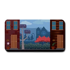 Town Vector Illustration Illustrator City Urban Medium Bar Mat by Mog4mog4