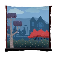 Town Vector Illustration Illustrator City Urban Standard Cushion Case (one Side) by Mog4mog4