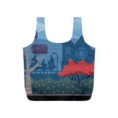 Town Vector Illustration Illustrator City Urban Full Print Recycle Bag (s) by Mog4mog4