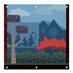 Town Vector Illustration Illustrator City Urban Banner And Sign 4  X 4  by Mog4mog4