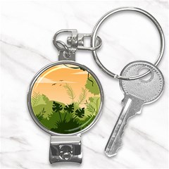 Forest Images Vector Nail Clippers Key Chain by Mog4mog4