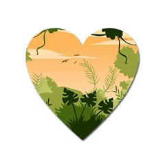 Forest Images Vector Heart Magnet by Mog4mog4