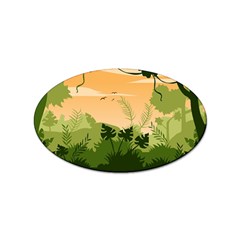 Forest Images Vector Sticker Oval (10 Pack) by Mog4mog4