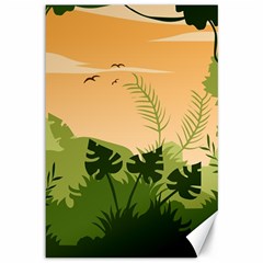 Forest Images Vector Canvas 12  X 18  by Mog4mog4