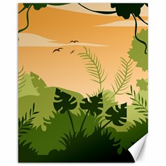 Forest Images Vector Canvas 11  X 14  by Mog4mog4