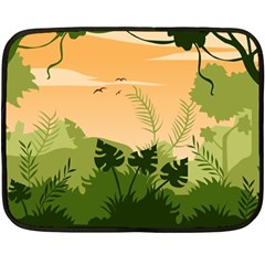 Forest Images Vector Fleece Blanket (mini) by Mog4mog4