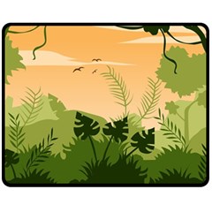 Forest Images Vector Fleece Blanket (medium) by Mog4mog4