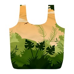 Forest Images Vector Full Print Recycle Bag (l) by Mog4mog4