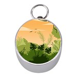 Forest Images Vector Mini Silver Compasses Front