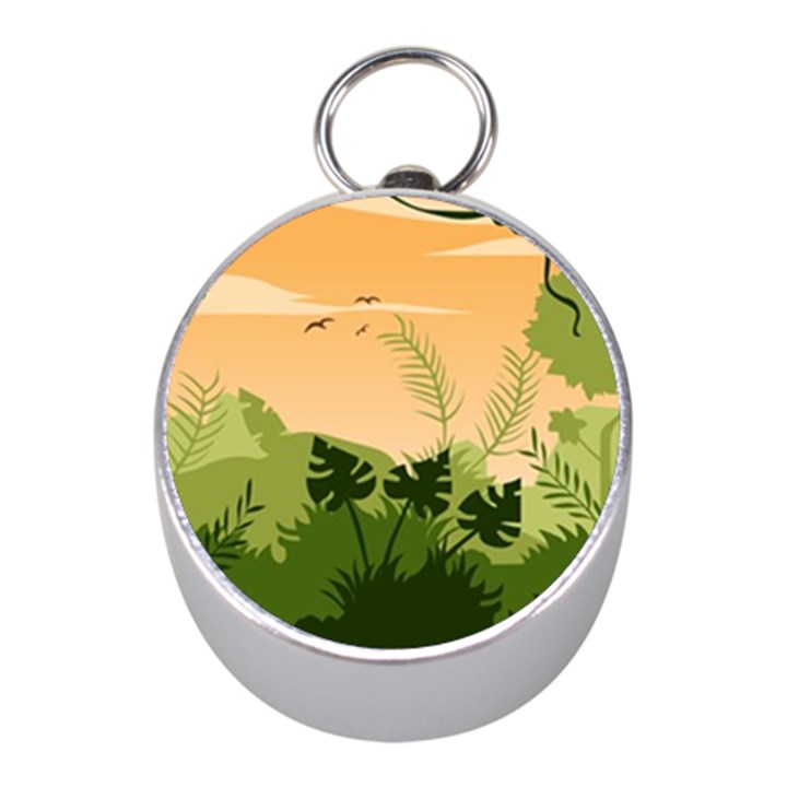 Forest Images Vector Mini Silver Compasses