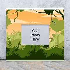 Forest Images Vector White Wall Photo Frame 5  X 7  by Mog4mog4