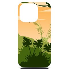 Forest Images Vector Iphone 14 Pro Black Uv Print Case by Mog4mog4