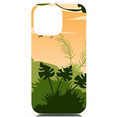 Forest Images Vector Iphone 14 Pro Max Black Uv Print Case