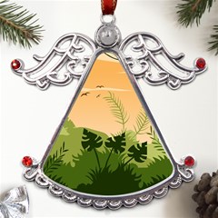 Forest Images Vector Metal Angel With Crystal Ornament