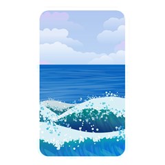 Illustration Landscape Sea Ocean Waves Beach Blue Memory Card Reader (rectangular) by Mog4mog4