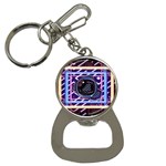 Abstract Sphere Room 3d Design Shape Circle Bottle Opener Key Chain Front