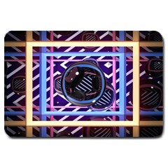 Abstract Sphere Room 3d Design Shape Circle Large Doormat by Mog4mog4