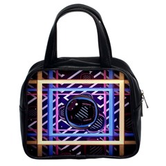 Abstract Sphere Room 3d Design Shape Circle Classic Handbag (two Sides) by Mog4mog4