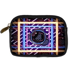 Abstract Sphere Room 3d Design Shape Circle Digital Camera Leather Case by Mog4mog4