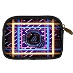 Abstract Sphere Room 3d Design Shape Circle Digital Camera Leather Case Back